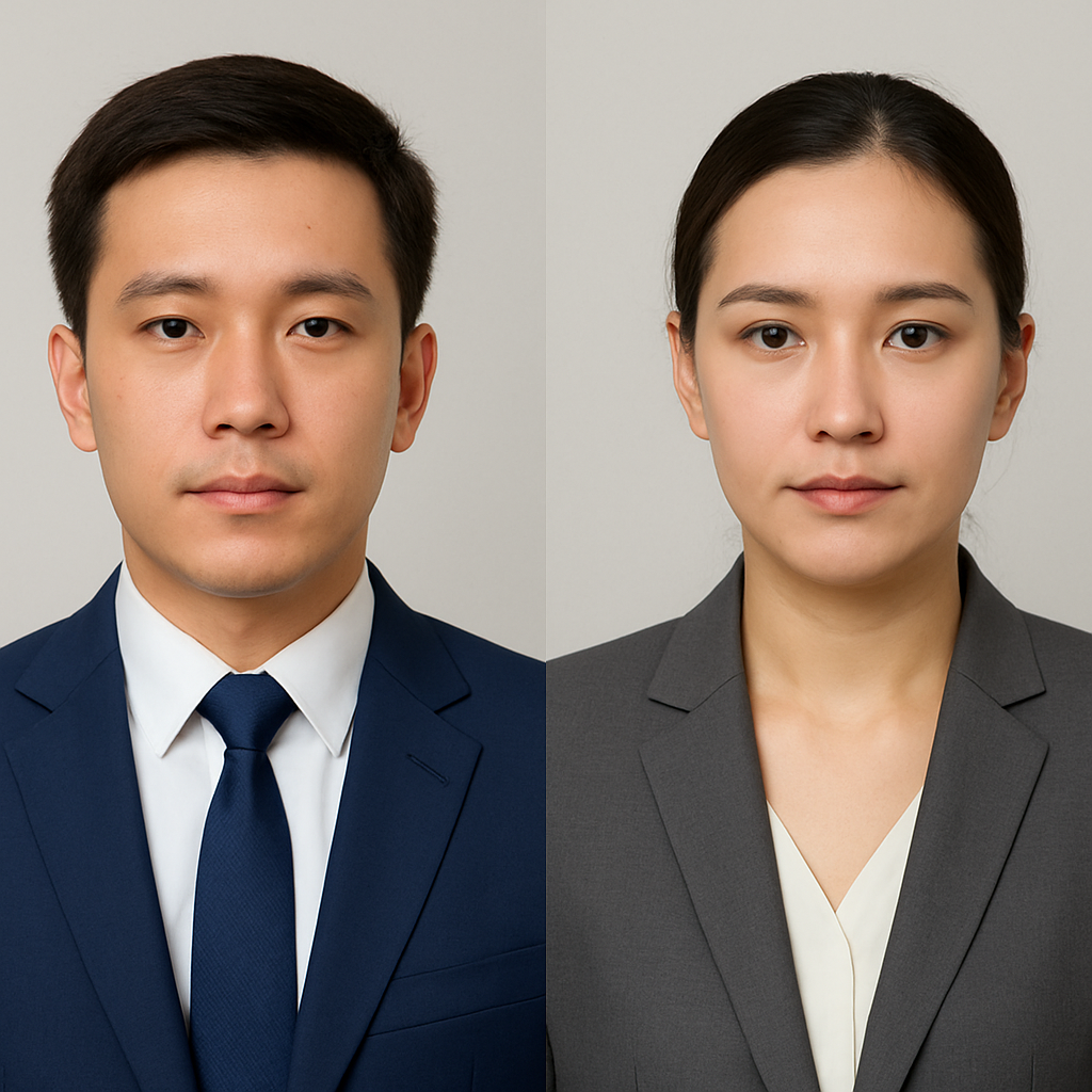 ตัวอย่างรูปถ่ายหน้าตรง